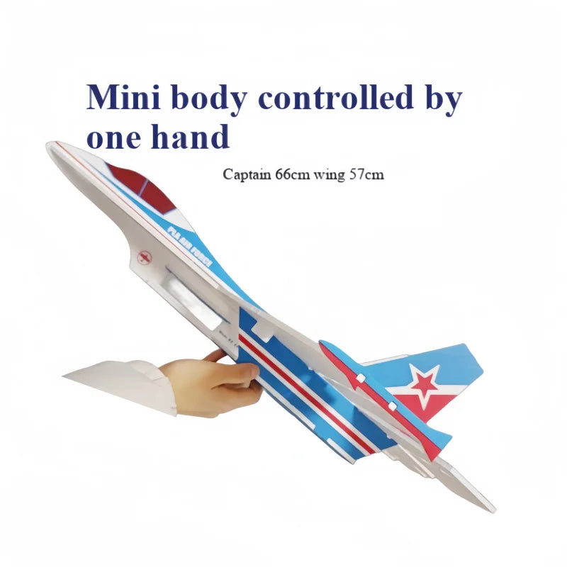 Su27mini Rc Beginner Training Plane 56cm Small Model Airplane PNP Remote Control Fixed Wing Crash Resistant Magic Board Glider