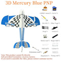 2025 NEW 3D Mercury RC Aircraft Beginner Training Model Aircraft Fixed Wing Anti Collision Board F3P Remote Control Plane