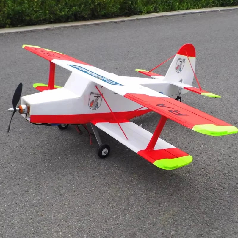 Rc  Short Take-Off And Landing Jungle Biplane 1000mm Wingspan Electric Pp Plate Fixed-Wing Remote-Controlled Model Aircraft