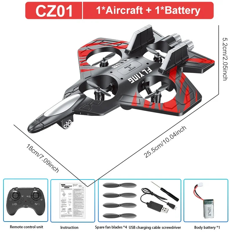 RC Aircraft EPP Foam Stunt Glider Electric Fighter Remote Control Airplane Fall Resistant Plane Toys CZ01 CZ63