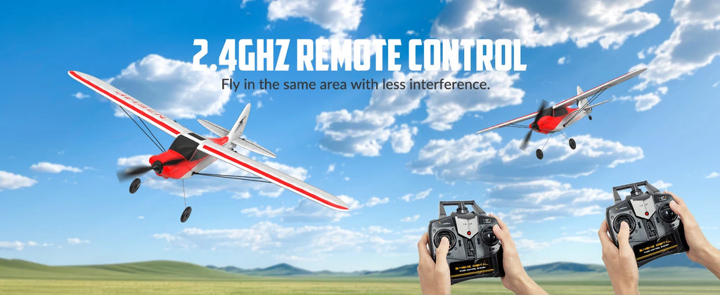 RC Plane Sport Cub 500 2.4G 4CH EPP Foam RC Glider Aircraft One-Key Aerobatic RC Fighter RTF 761-4 Aircraft Boys Toys Gifts
