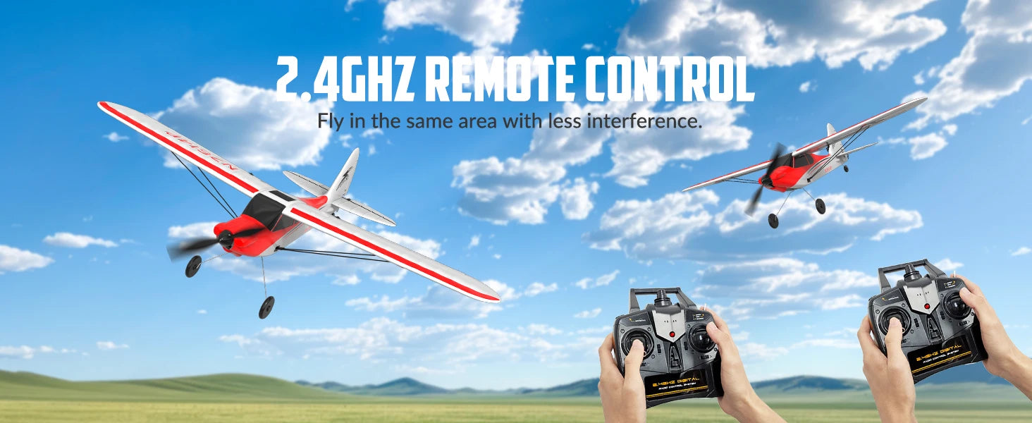RC Plane Sport Cub 500 2.4G 4CH EPP Foam RC Glider Aircraft One-Key Aerobatic RC Fighter RTF 761-4 Aircraft Boys Toys Gifts