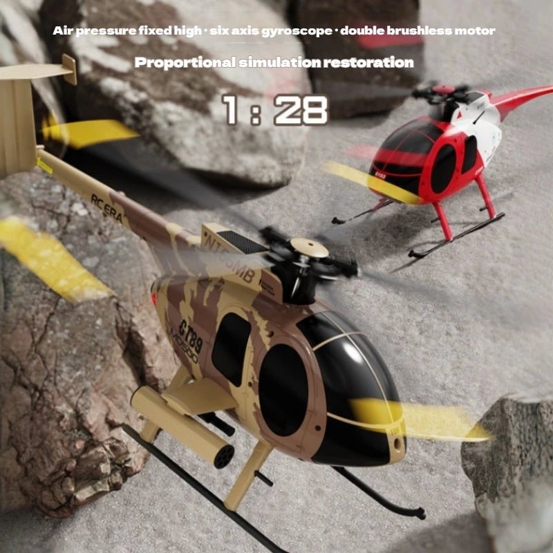 RC Airplane Helicopter Resembling Real Helicopter C189 Bird Helicopter Dual Brushless 4 Channel Simulation Model Birthday Gift