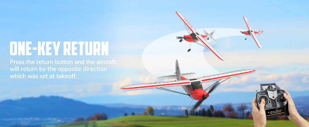 RC Plane Sport Cub 500 2.4G 4CH EPP Foam RC Glider Aircraft One-Key Aerobatic RC Fighter RTF 761-4 Aircraft Boys Toys Gifts