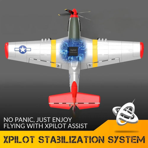 Newest RC Plane P51D Mustang 5CH 3D/6G Fixed-wing RC Airplane for Adults Beginners Easy to Fly Removable Brushless Fighter Gift