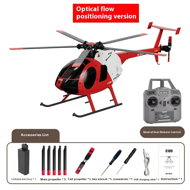 RC Airplane Helicopter Resembling Real Helicopter C189 Bird Helicopter Dual Brushless 4 Channel Simulation Model Birthday Gift