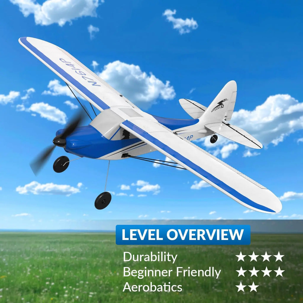 RC Plane Sport Cub 500 2.4G 4CH EPP Foam RC Glider Aircraft One-Key Aerobatic RC Fighter RTF 761-4 Aircraft Boys Toys Gifts