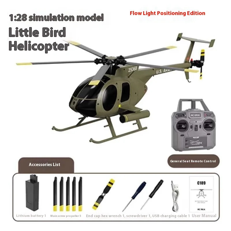 RC Airplane Helicopter Resembling Real Helicopter C189 Bird Helicopter Dual Brushless 4 Channel Simulation Model Birthday Gift