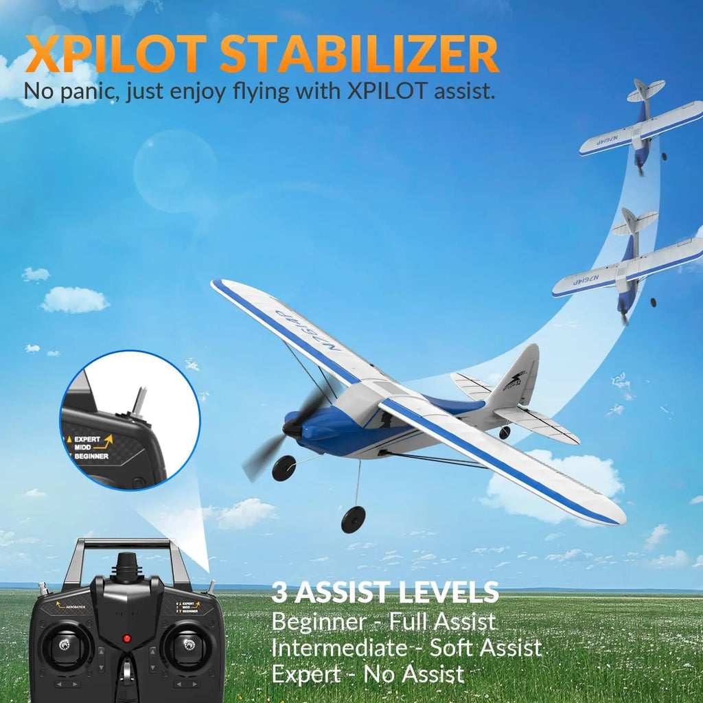 RC Plane Sport Cub 500 2.4G 4CH EPP Foam RC Glider Aircraft One-Key Aerobatic RC Fighter RTF 761-4 Aircraft Boys Toys Gifts