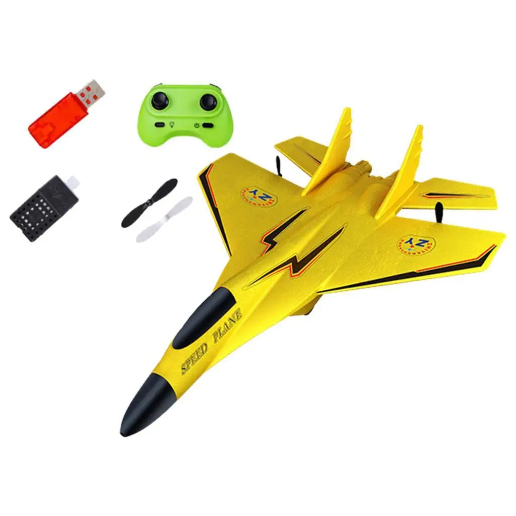 RC Plane, 2 Channels Remote Control Airplane, Ready to Fly EPP Aircraft, Night