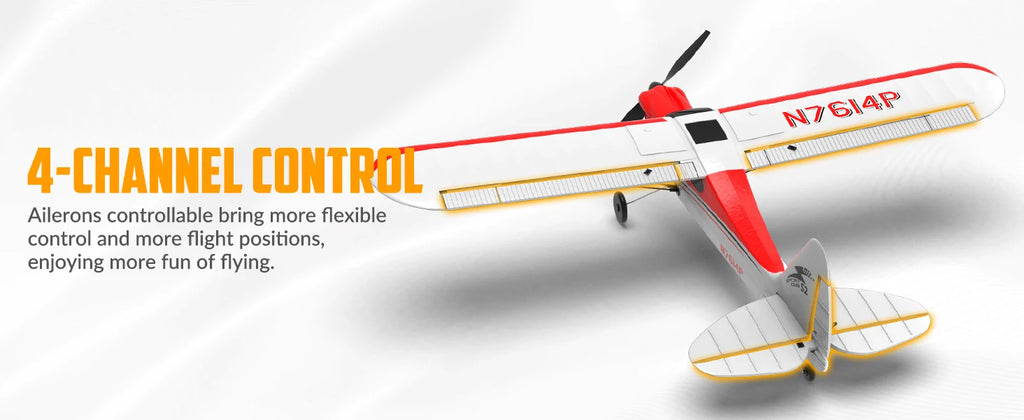 RC Plane Sport Cub 500 2.4G 4CH EPP Foam RC Glider Aircraft One-Key Aerobatic RC Fighter RTF 761-4 Aircraft Boys Toys Gifts